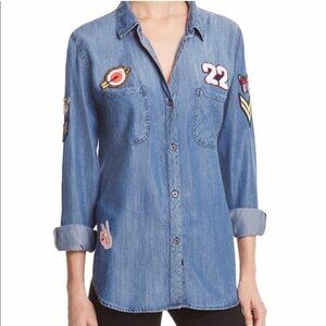 Rails denim chambray button up